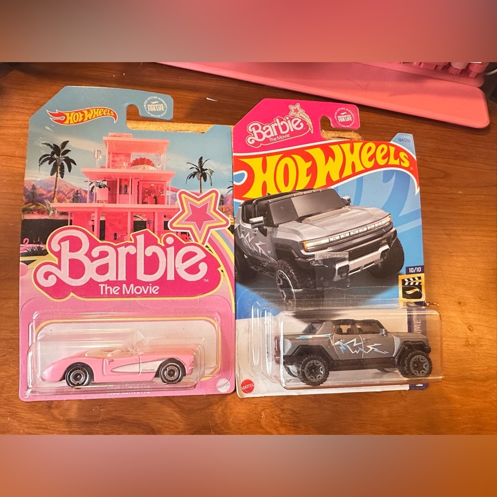 NEW Barbie & Ken Hot Wheels cars